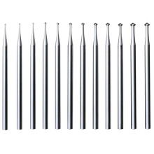 12 Pcs 90º Hart Burr - 3/32Inch Shank 90 Degree Heart Burs Jewelry Engarving Bits Lapidary Burr Set
