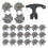 Spikes Set Includes 30 Pcs  Cleats Replacement  Cleats Spanner Metal Thread Screw 6 mm Dia  Spike Too 1