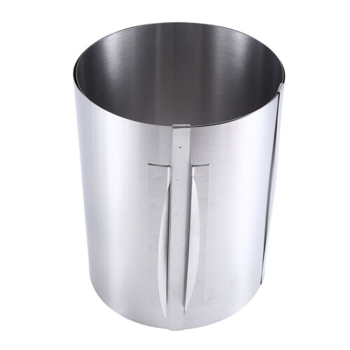 Adjustable Cake Ring High 20 cm - Stainless Steel Baking Ring Adjustable - High Baking Mould for Easy Preparation 1