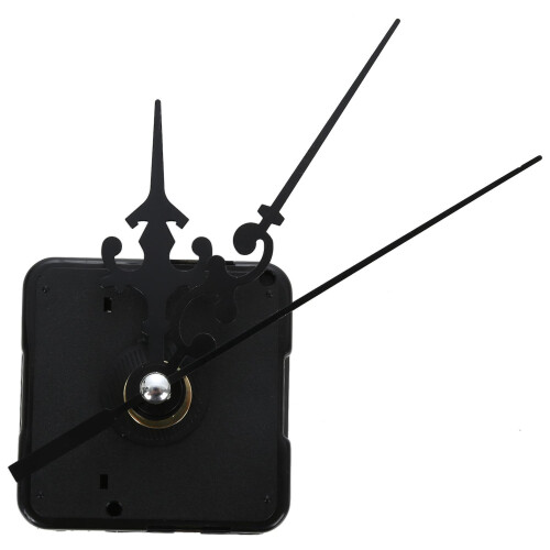 DIY Clock Metal Texture  Wall Clock Retro Wall Clock movement Accessories Black 1