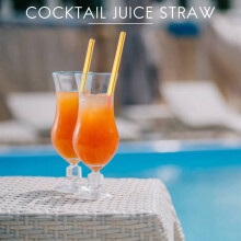 Gold Foil Paper Straws, Biodegradable Disposable Party Drinking Straws, Pack Of 100 Holiday Celebrations