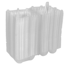 50 Teilige Plastik Eier Kartons Bulk Klares HüHner Ei Tray Halter für Familien Weide HäHnchen Farm Unternehmen Market- 4 Gitter