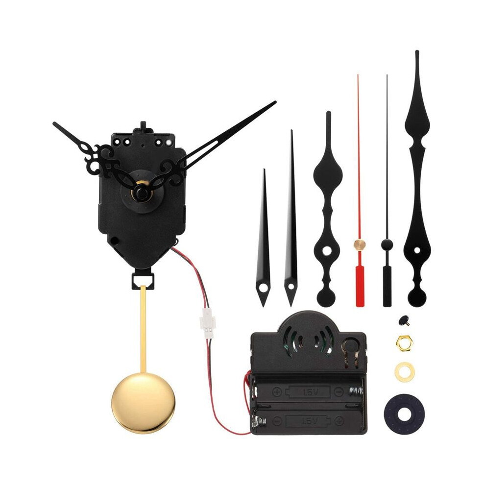 Torribaly Quartz Pendulum Trigger Clock Movement Chime Westminster Melody Mechanism Clock Kit With 3 Pairs Of Hands