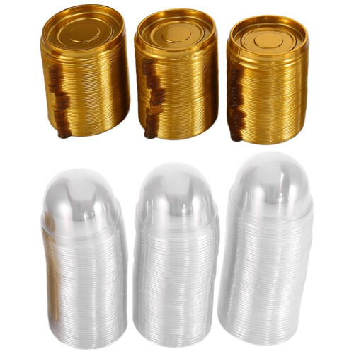 150 Pcs Clear Plastic  Cupcake Boxes Muffin Pod Dome Muffin Cake Container Box Individual Cupcake Dessert Container