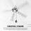 Ceiling Fan Pull Chains,4Pcs Bronze Extension Fan, Lamp Pull Chain Decorative Extender Ornament Fan Chain Connector 3