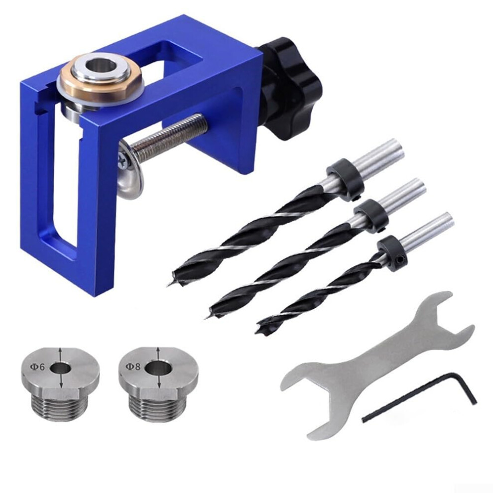 Adjustable Dowel Jig And Drill Guide For Cabinet Doors, Aluminum Template With Precise Hole Alignment 9169991221281