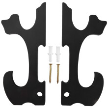 Schwert ein der Wand Montiert Halterung 2/Set 1-Stufig Gepolsterter Haken Katana Halter Verstellbarer Display AufhäNger für Samurai Schwert Tanto,