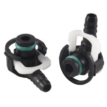 10Pcs Car Water Pipe Connector ID12-ID6-90 Degree L Type Fuel Pipe Quick Connector Fuel Pipe Connector