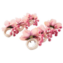 Blumen Servietten Ringe, 6 StüCk, Servietten Ring Halter, FrüHling Blumen Servietten Schnallen Halter, Dekoration für Den Tisch, A