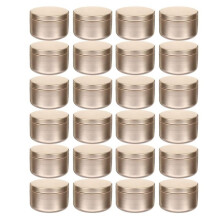 24 StüCk Dekorative Etiketten für KerzengläSer, Leere Aufbewahrungsdosen, Kerzendosen, Kerzenhalter, Runde BlechbehäLter, A