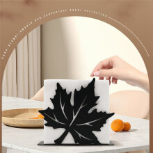 Napkin Holder Tabletop Decor Holder for Table Desktop Restaurant Iron Tissue Dispenser Wrought Art Rack Maple Leaf Stand