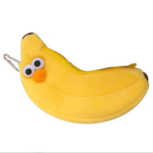 CréAtifs Nouveauté DrôLe Visage Simulation Nourriture Fruit Jaune Banane Personnage Doux Peluche VêTements BoîTe à Crayons A
