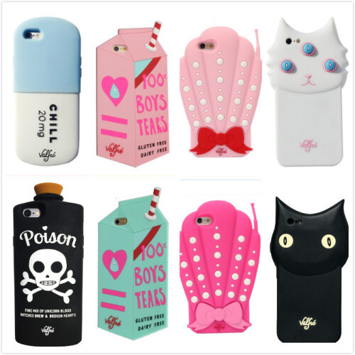 (Poison,IPhone 6 Plus)For 5 6 6s Plus Silicone Phone Case Tears Cat Shell Prison Casual Pill 2