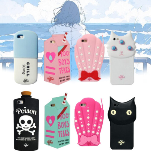 (Poison,IPhone 6 Plus)For 5 6 6s Plus Silicone Phone Case Tears Cat Shell Prison Casual Pill 1