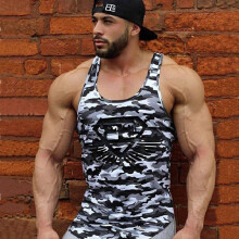 (White,XL)Gilet Homme Musculation Mince Extérieur Séchage Rapide Sport Absorbant Transpiration Respirant
