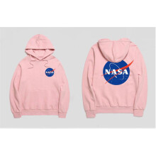 (pink,2XL)Suéter De La Nasa Nasa Print Unisex Hip Hop Hoodie Pullover 2018