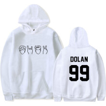 (White,4XL)Dolan Twin Jerzees Dibujo Sudadera con Capucha Chaqueta Jersey Mujeres Conjunto Hombres