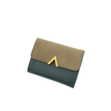 (Green)Women Money Purses Coin Wallet Lady Leather Cash Card Fold Holder Gift Accessory