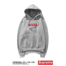 (Grey,M)Veste à capuche manches longues marque mode sweat unisexe en différentes couleurs