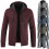 (Dark Gray,L)Herren Pullover Hoodie Winter dick Zipper Pulli Sweater Kapuze Mantel Strick 3