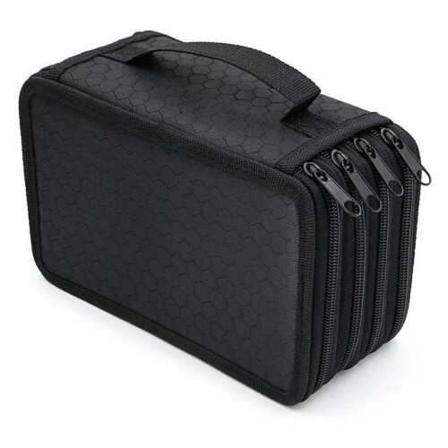 Pen case - Pen holder in Oxford fabric Black