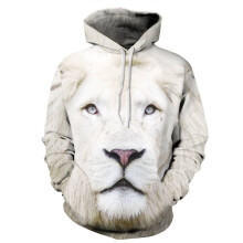 (Style H,M)Fashion Men Women 3d Lion Graphic Print Hoodie Sweatshirt Pullover Coat Top
