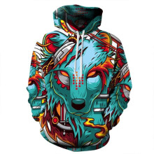 (Style O,M)Fashion Men Women 3d Lion Graphic Print Hoodie Sweatshirt Pullover Coat Top