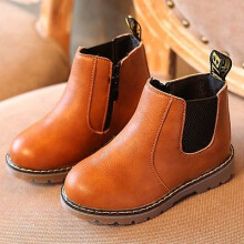 (Brown,EUR 23=Foot Length14.5cm)Winter Children Kids Boots Snow Baby Shoes Toddler Boys Girls Children Boots