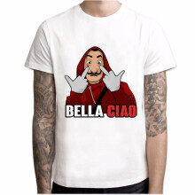 (Style 6,5XL)Camiseta La Casa De Papel Assalto a Dinheiro Série de TV Homme Tops House Of Summer Paper