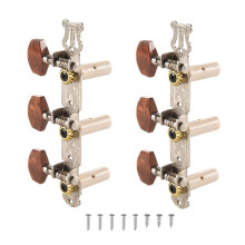 2 Stuks 1:15 Klassieke Zilveren Gitaar Tuner Tuning Machine Heads Keys Pinnen voor Gitaar Onderdelen