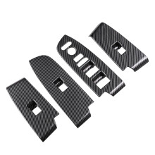 Kohle Faser Window Glas Heben Button Verkleidung Schalter Abdeckung TüR Armlehne Panel Aufkleber für HRV HR-V Vezel 2021 2022 RHD