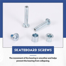 Inline Skate Axle Spacer Screw,Skate Wheel Bearing Spacer,Roller Skate Replacement Parts with Axle&Axles Screws&Wrench,A