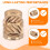 120Pcs M3X5.7-OD4.6 Thread Knurled Brass Threaded Heat Set Heat Resistant Insert Embedment Nut for 3D Printer 6