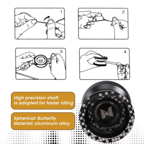 Unresponsive LIGHT CHASER X3 Competitive Yo-Yo,Alloy Yoyo for Beginners,and Practise Tricks with Glove and Strings 1