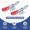 4Pcs Quick Release Toggle Clamp GH-201 Antislip Horizontal 59Lbs Holding Capacity for Machine Operation, Woodworking 2