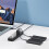 7  USB Hub Splitter Multi Hub USB 3.0 Adapter USB Several  Power Adapter with Switches and Lights 3
