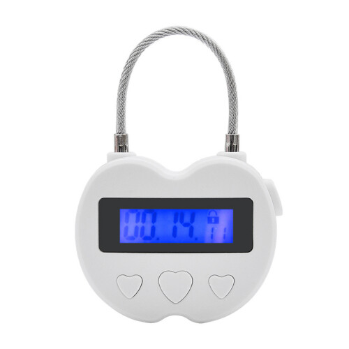 Lock LCD Display  Lock Multifunction Electronic Timer,Waterproof USB Rechargeable Temporary Timer Padlock