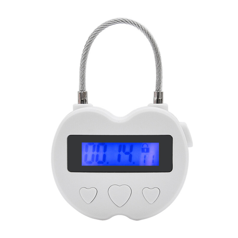 Lock Lcd Display Lock Multifunction Electronic Timer,Waterproof Usb Rechargeable Temporary Timer Padlock 6033932624932