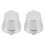 5PCS Silver Alloy Drum Kit Rectangular Claw Hook Lug Single End Drum Percussion Accessory Replacement Parts 2