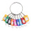 Portable Metal  Key Organizer with 10 Spring Hooks & Key Tags with  and Label Window 2