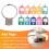 Portable Metal  Key Organizer with 10 Spring Hooks & Key Tags with  and Label Window 8