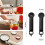 , Multifunctional Retractable Bottle Opener,Adjustable Multifunctional Stainless Steel Can Opener Black 4