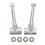 M14 Front Wheel Steering Spindle Stud Flange Pair for ATV Quad 12