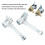 M14 Front Wheel Steering Spindle Stud Flange Pair for ATV Quad 4