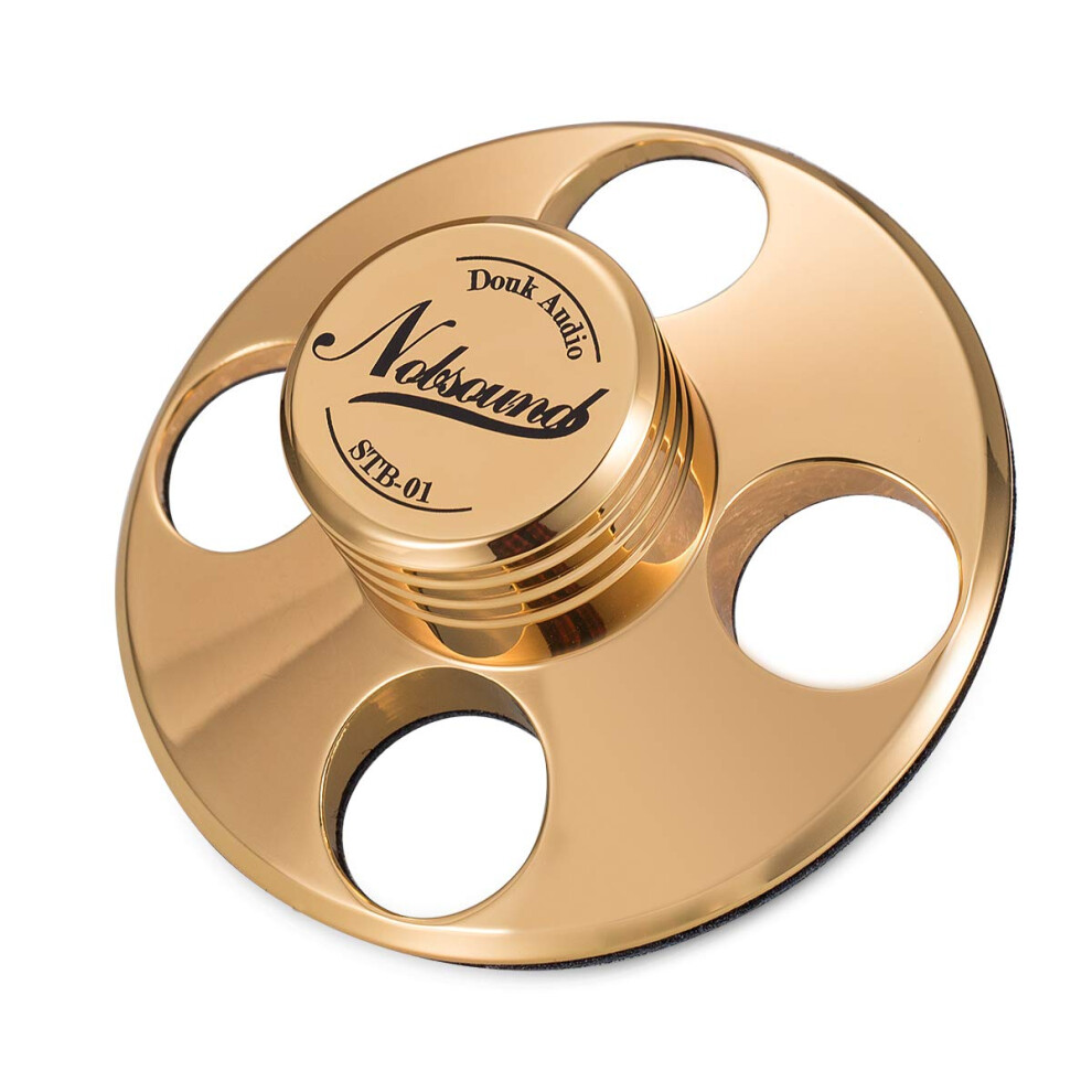 Record Weight Turntable Stabilizer For Vinyl Lp Speed Stabilization Noise Reduction Gold 9771547200864