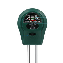 Soil pH Meter and Moisture Tester 3in1 for Light, Indoor Outdoor Gardening, No Battery Needed