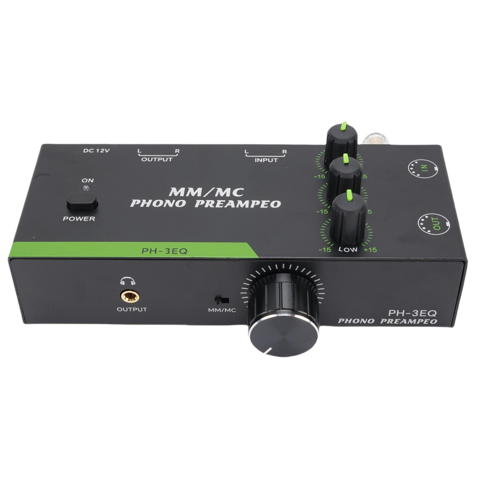 Phono Preamp With Mm Mc Support, 3Band Eq, Xlr For Vinyl Turntable And Audiophile Systems (Us Plug) 9771547217046