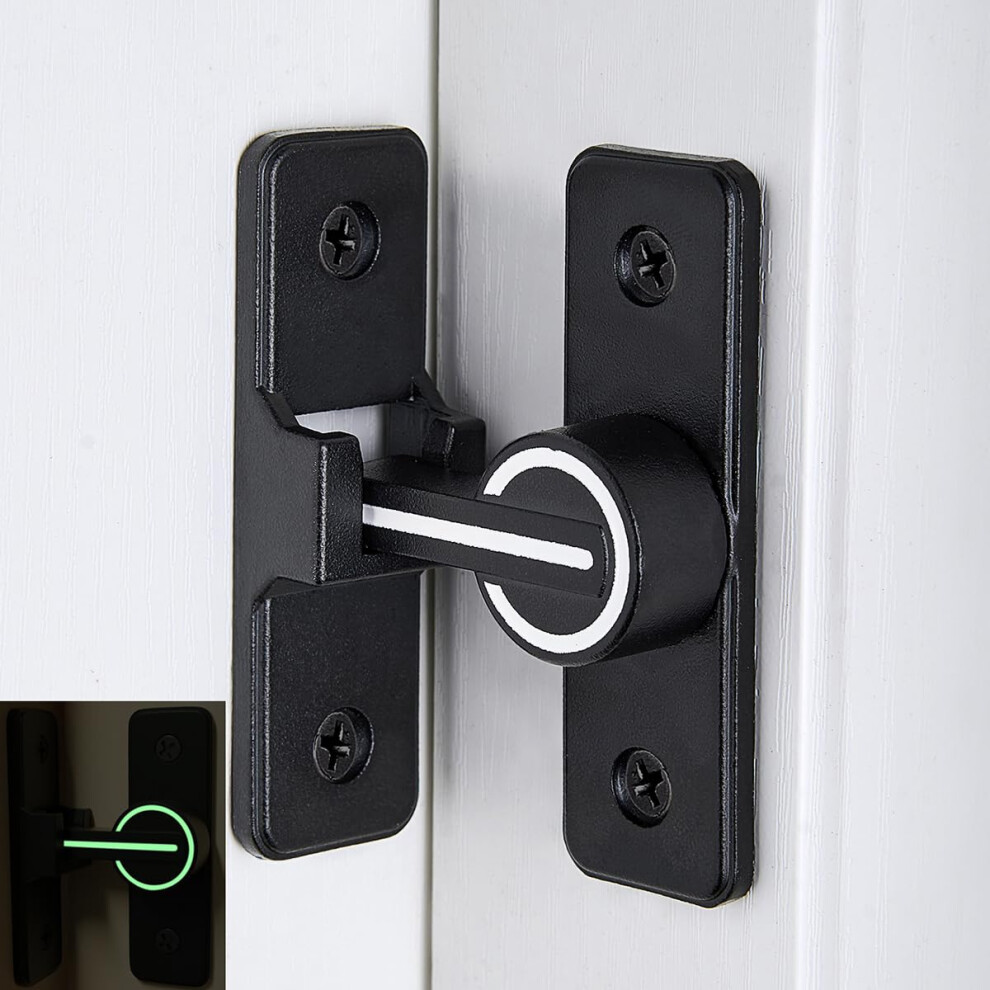 Barn Door Lock 90 Glowinthedark Heavy Duty Zinc Alloy Sliding Latch For Privacy Security 9169991222530