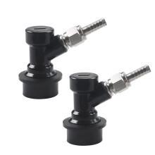 2 Pack Ball Lock Liquid Disconnect Kit 1/4 Inch MFL Keg Fittings with Swivel Nuts Stainless Steel