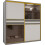 (White, 200cm) Modern Glass Door Wardrobe with LED 7